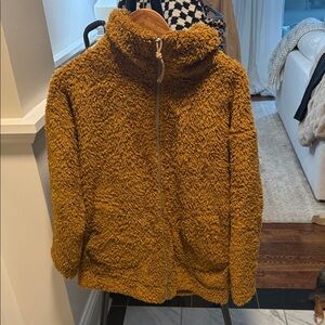 lululemon Cozy Brown Zip-Up Fleece Jacket